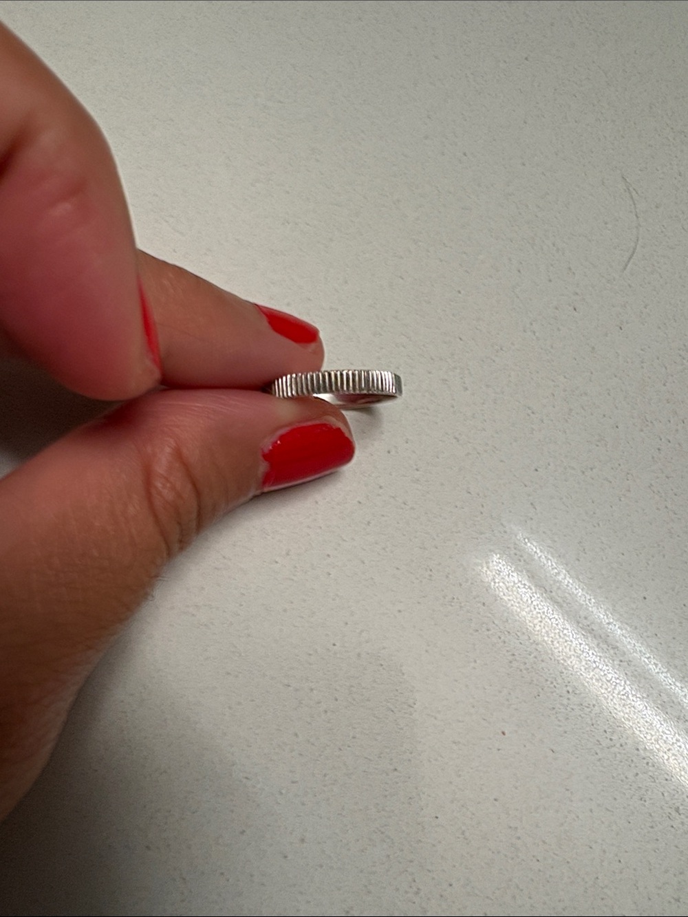 Catbird fluted Silver Stacking Ring in Silver